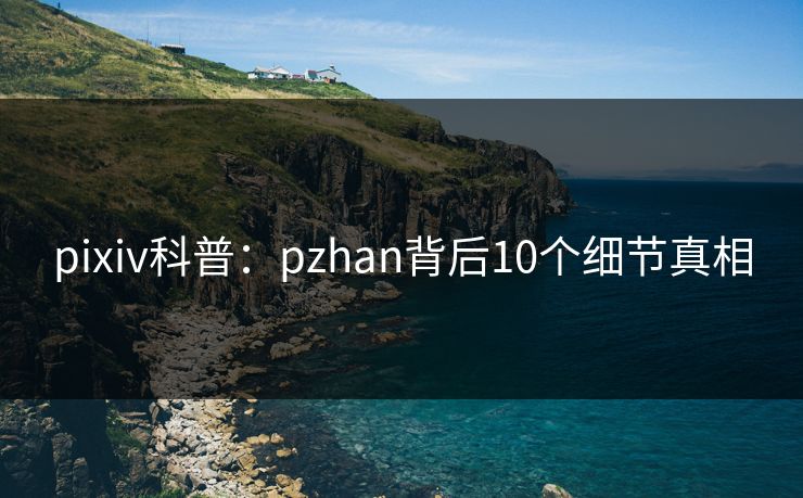 pixiv科普：pzhan背后10个细节真相
